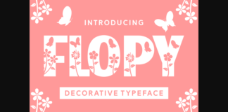 Flopy Font Poster 1