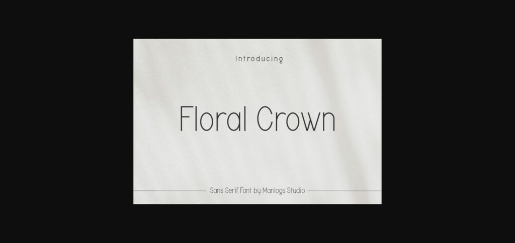 Floral Crown Font Poster 3