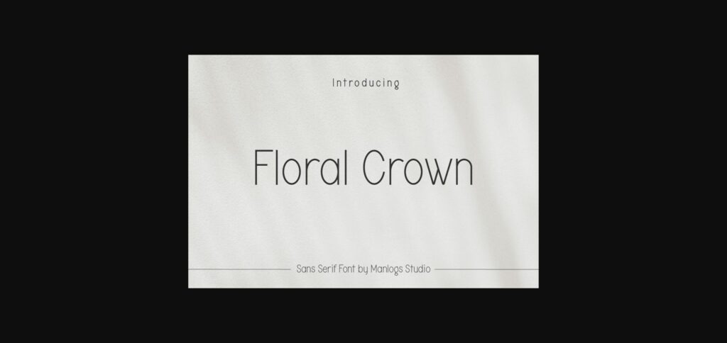 Floral Crown Font Poster 1