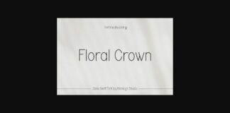 Floral Crown Font Poster 1