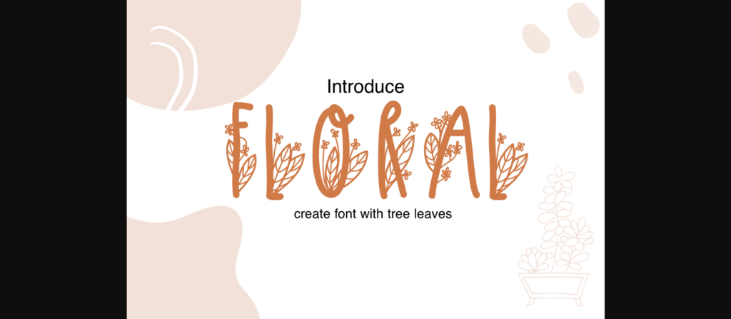 Floral Font Poster 3