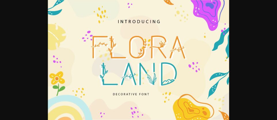 Floraland Font Poster 3