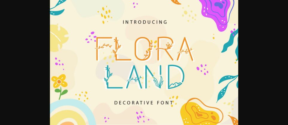 Floraland Font Poster 9