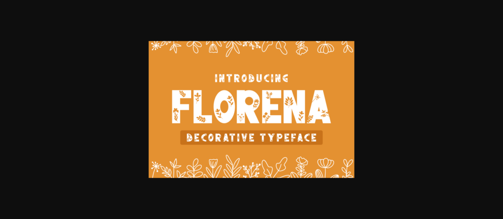 Florena Font Poster 3