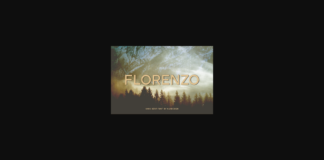 Florenzo Font Poster 1