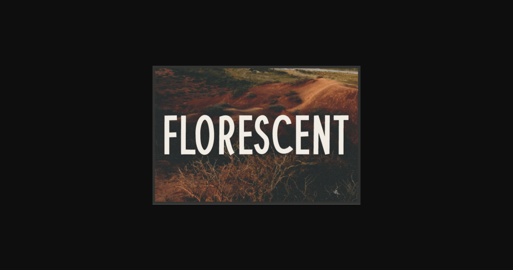 Florescent Font Poster 3