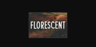 Florescent Font Poster 1