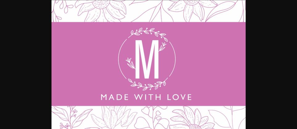 Florist Monogram Font Poster 5