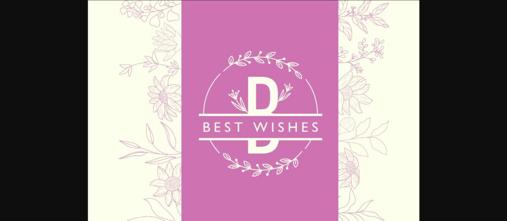 Florist Monogram Font Poster 6