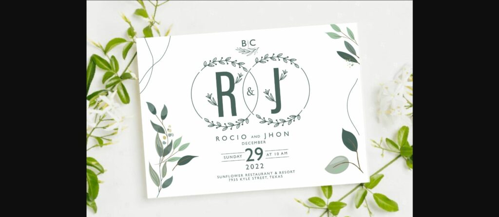 Florist Monogram Font Poster 8