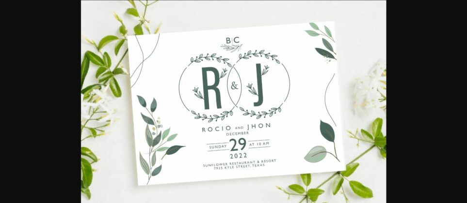 Florist Monogram Font Poster 8