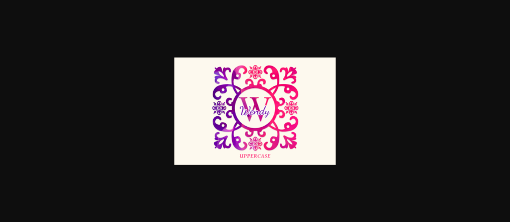 Florista Monogram Font Poster 2