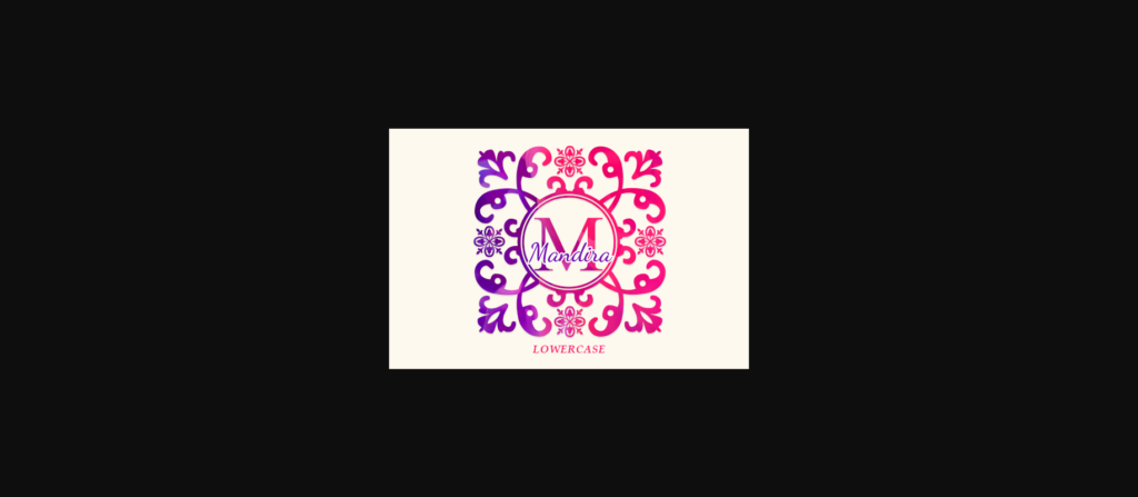 Florista Monogram Font Poster 5