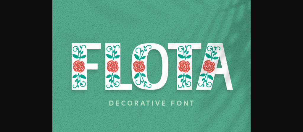 Flota Font Poster 3