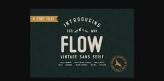 Flow Font Poster 1