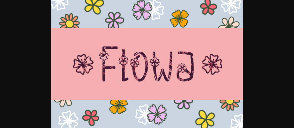 Flowa Font Poster 3