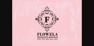 Flowela Font Poster 1