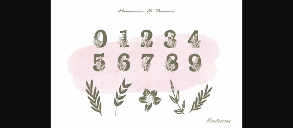 Flower Bouquet Font Poster 5