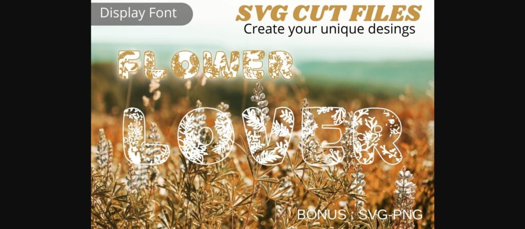 Flower Lover Font Poster 3