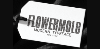 Flower Mold Font Poster 1