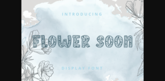 Flower Soon Font Poster 1