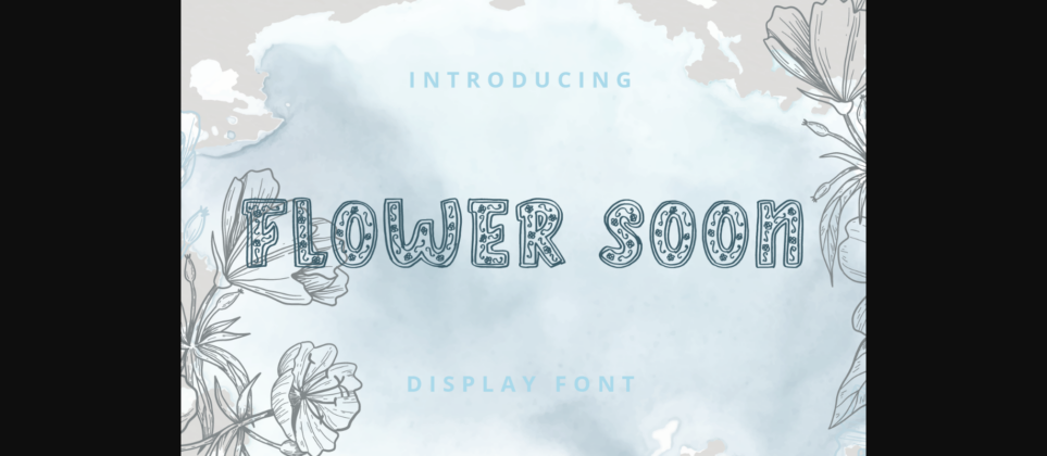 Flower Soon Font Poster 1