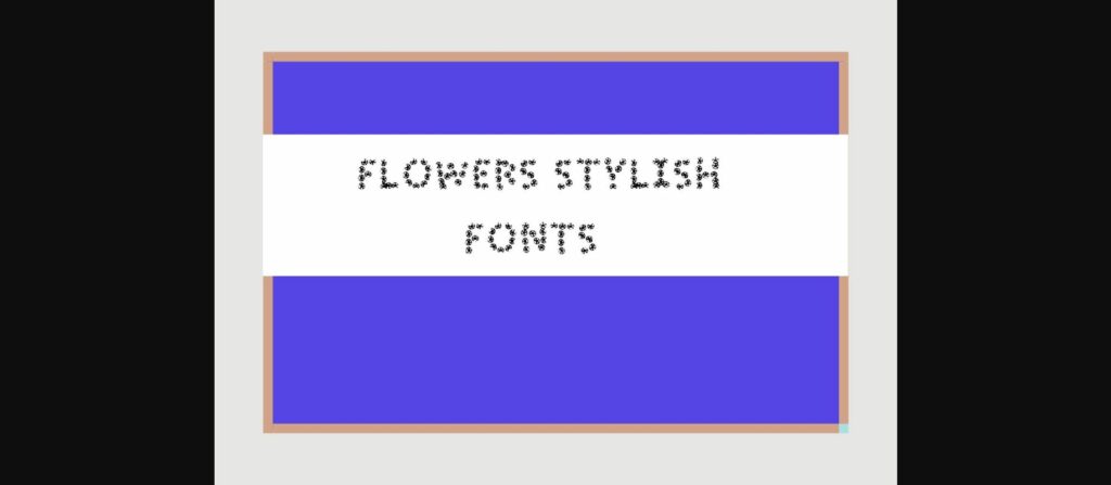 Flower Stylish Font Poster 3