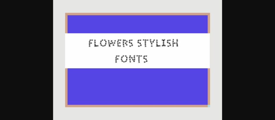 Flower Stylish Font Poster 3