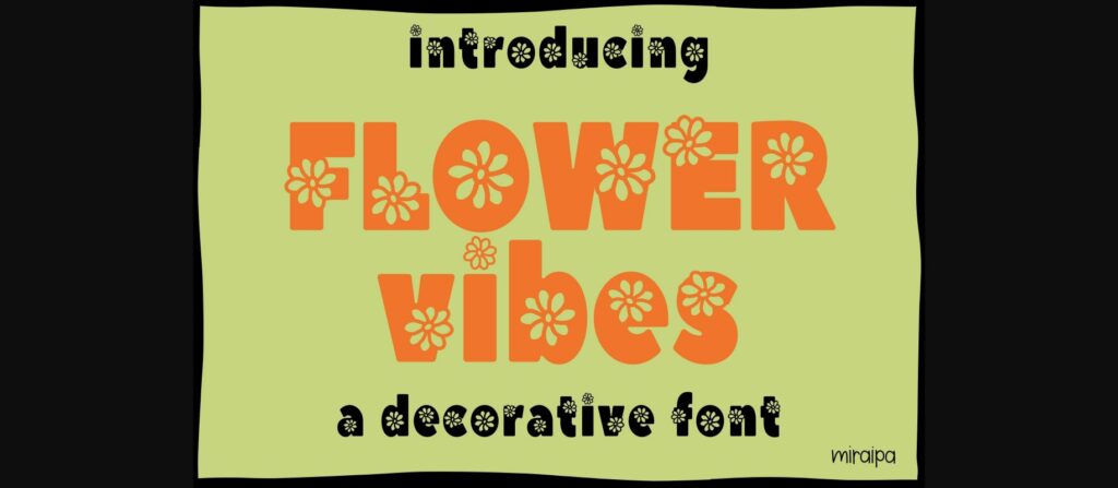 Flower Vibes Font Poster 3