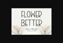 Flower Better Font Poster 1