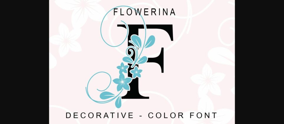 Flowerina Font Poster 3