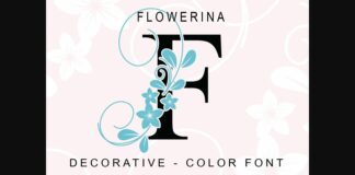 Flowerina Font Poster 1