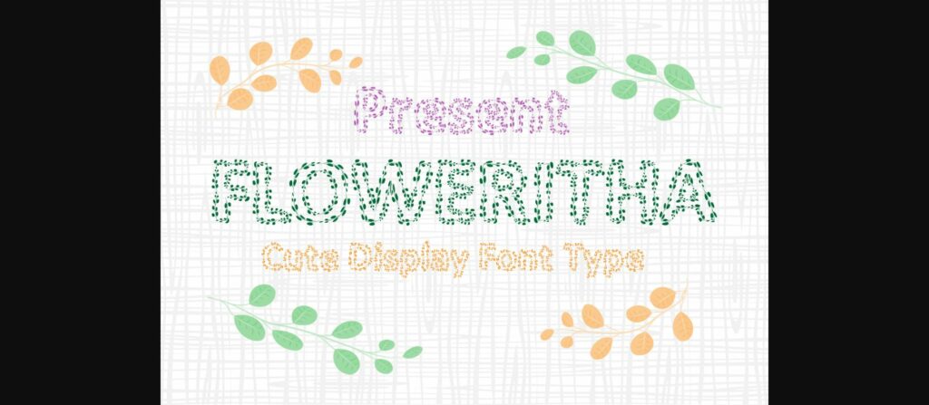 Floweritha Font Poster 3