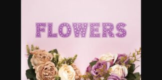 Flowers Font Poster 1