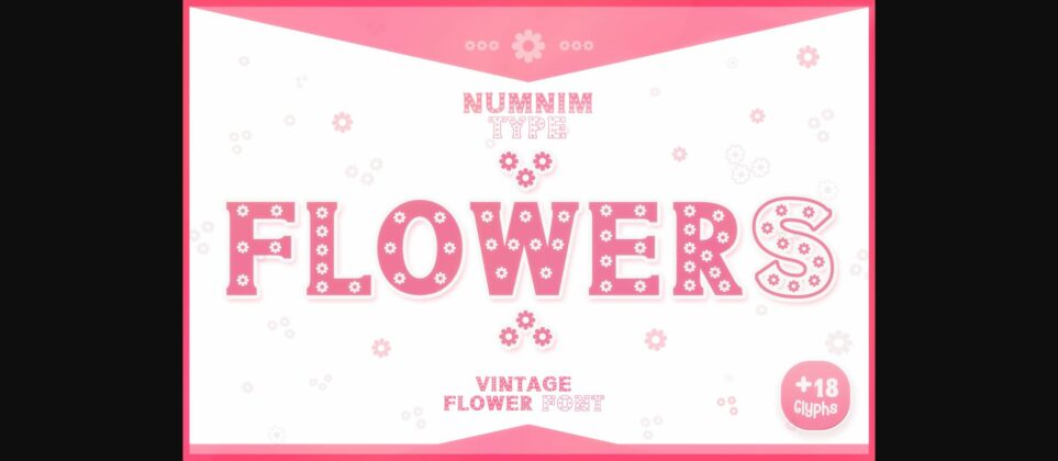 Flowers Font Poster 3