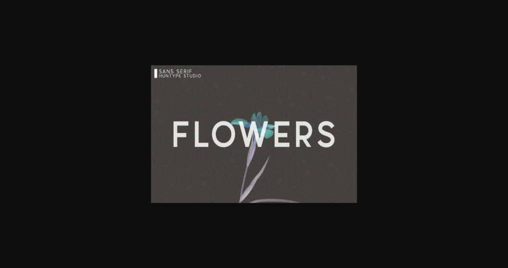 Flowers Font Poster 1