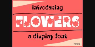 Flowers Font Poster 1