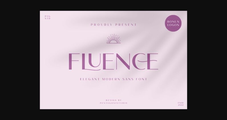 Fluence Font Poster 3