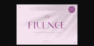 Fluence Font Poster 1