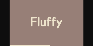 Fluffy Font Poster 1