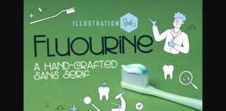 Fluorine Font Poster 1