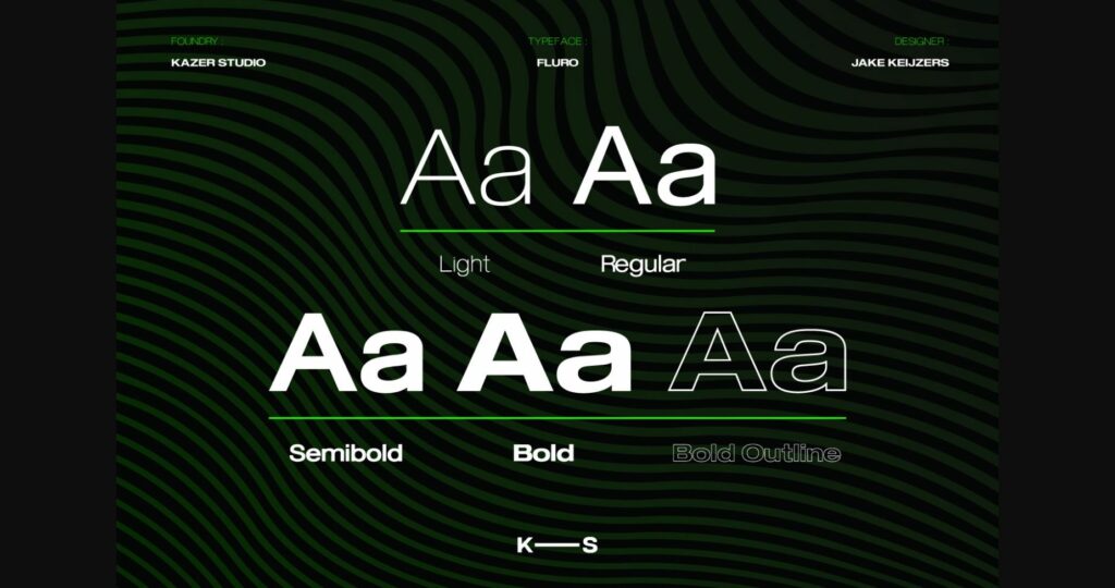 Fluro Font Poster 4