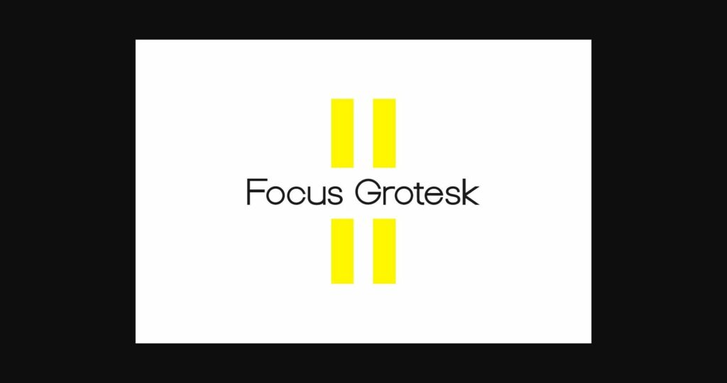 Focus Grotesk Font Poster 3