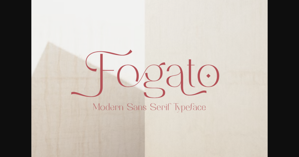 Fogato Font Poster 3