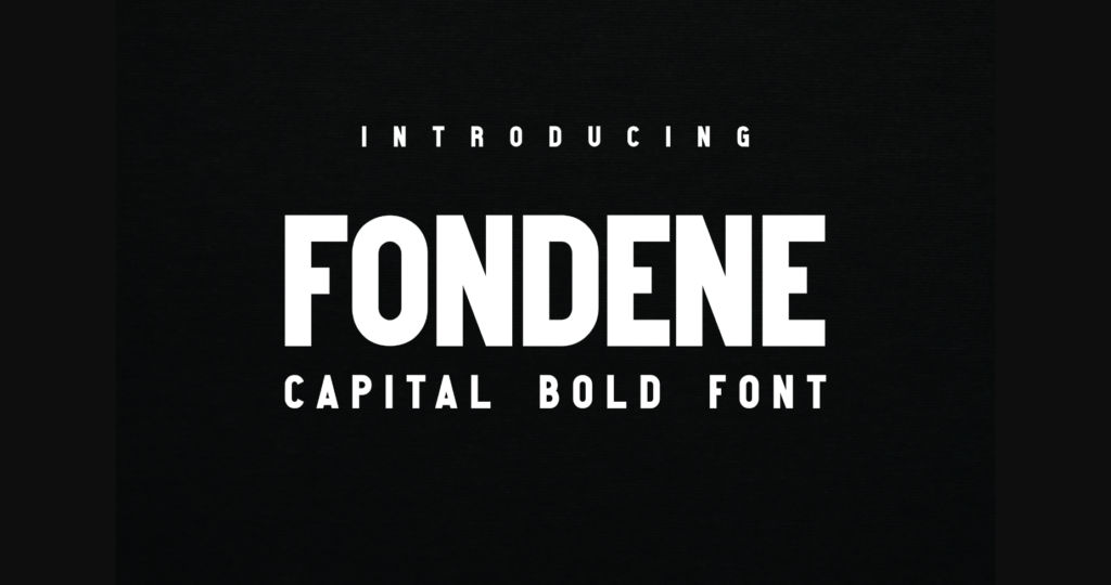 Fondene Font Poster 3