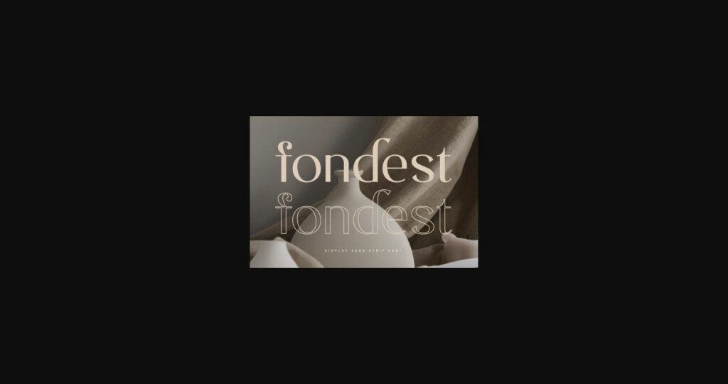 Fondest Font Poster 1