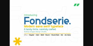 Fondserie Font Poster 1