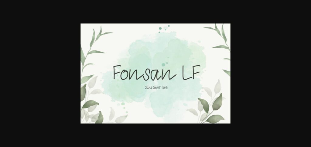 Fonsan Lf Font Poster 3