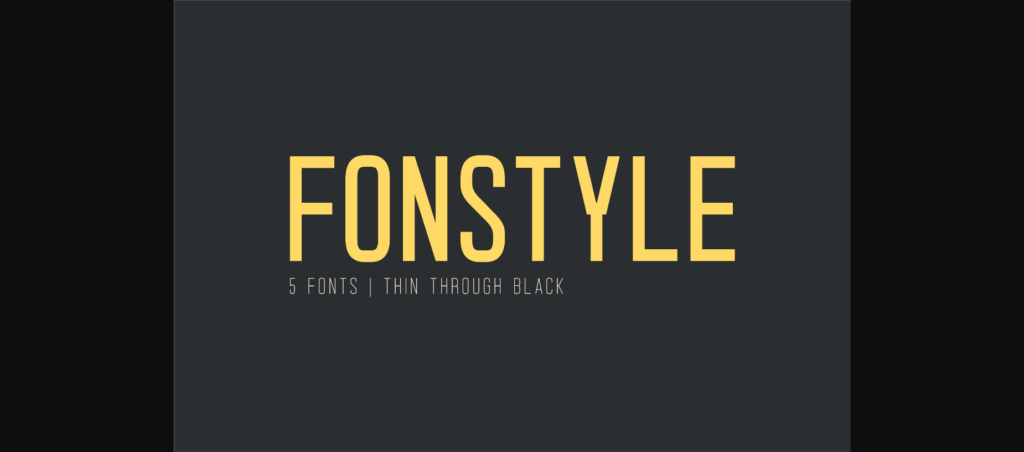 Fonstyle Font Poster 3