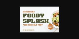 Foody Splash Font Poster 1